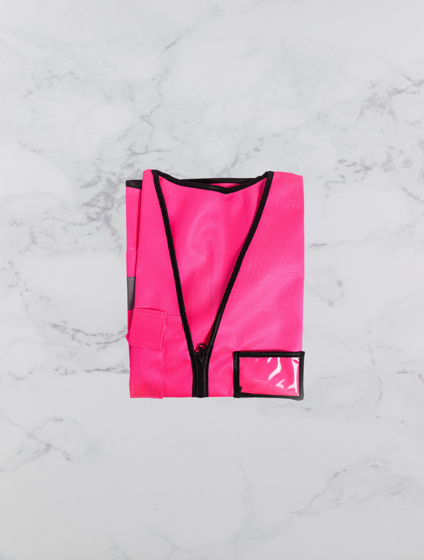 Pink security vest